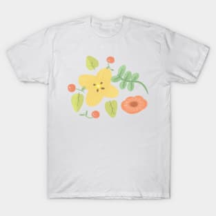 Cherry, Leafs and Flowers T-Shirt